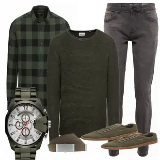 Party Outfits mit Schwarz Casual Hemd Only & Sons "Lyor"