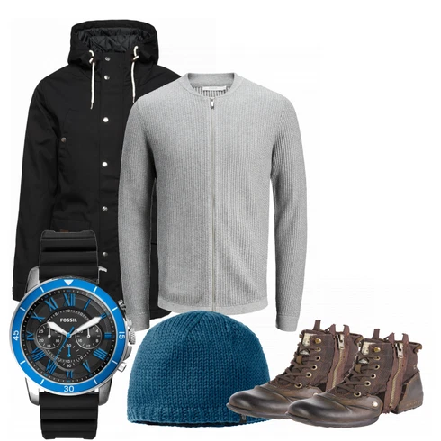 Uhr kombinieren mit Schwarz Sommerjacke Revolution