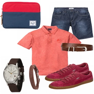 Outfit mit Lila Sneaker Puma "Mallorca"