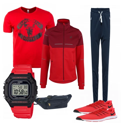Rot Uhr Casio kombinieren