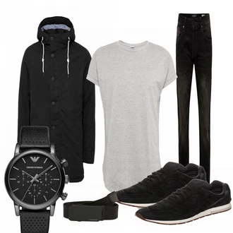 Outfit mit Schwarz Hose Große Größe Mavi "Manusen"