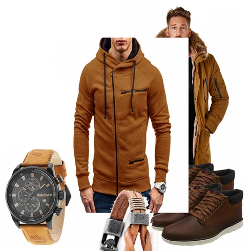 Braun Overall/Winter Parka Burocs kombinieren