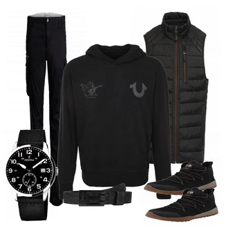 Outfit mit Orange Stiefel Columbia "Martun"