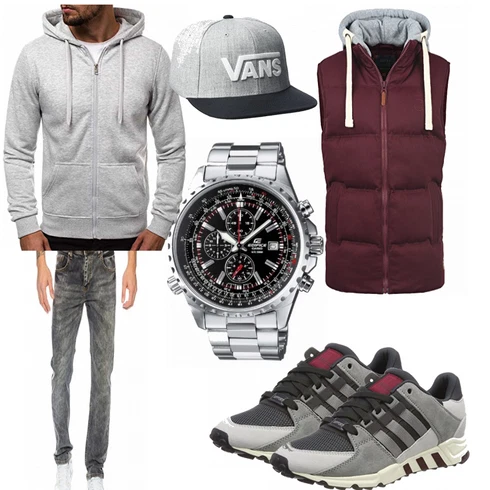 Grau Overall/Winter Parka OZONEE kombinieren