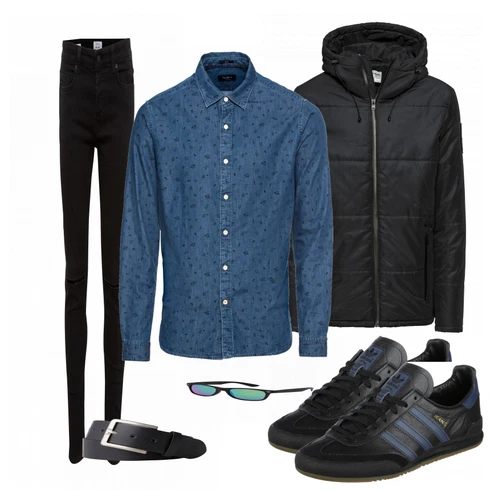 Blau Accessoire Gürtel Tom Tailor Denim kombinieren