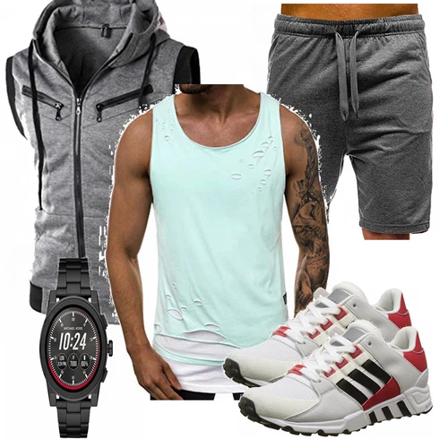 Grau Overall OZONEE kombinieren