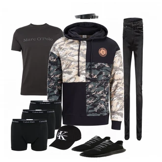 Outfit mit Schwarz Unterhose Calvin Klein underwear "MoreIsMore"