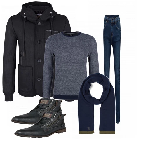 Beige Schal Tom Tailor kombinieren