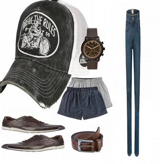Outfit mit Grau Sneaker Lloyd "Mustang Jeans"