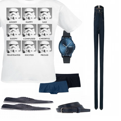 Blau Unterhose Tchibo kombinieren mit Blau Schuh Geox