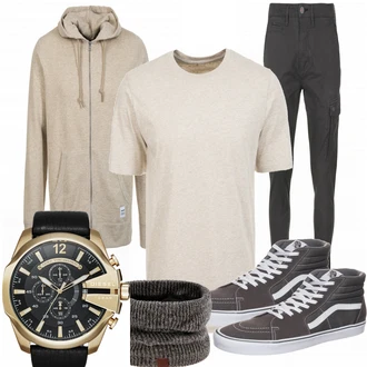 Outfit mit Schal "Muzik"