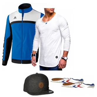 Outfit mit Blau Hut Volcom "MVB6"