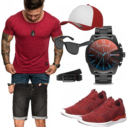 Schwarz Accessoire Gürtel Hugo kombinieren