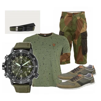 Outfit mit Braun Sneaker Bullboxer "Naketano"
