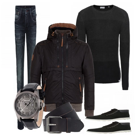 Blau Accessoire Gürtel Tom Tailor Denim kombinieren