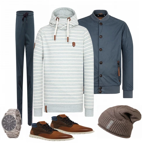Blau Schuh Stiefel Jack & Jones kombinieren