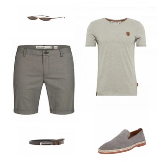 Outfit mit Grau Hausschuh About You "Naketano"