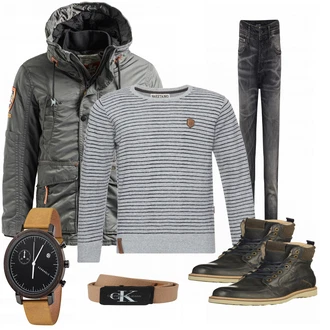 Outfit mit Blau Stiefel bjÖrn Borg "Naketano"