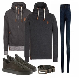 Outfit mit Grün Sneaker G-Star Raw "Naketano"