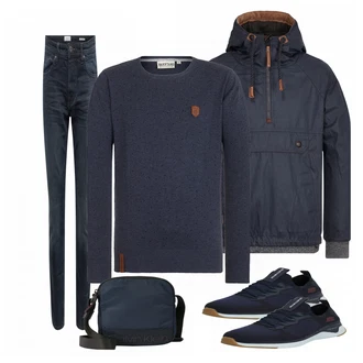 Outfit mit Blau EDC by Esprit "Naketano"