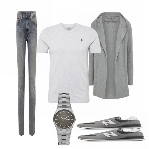 Grau Strickjacke Key Largo kombinieren
