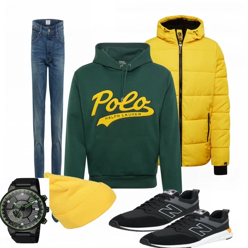Gelb Sportschuh New Balance kombinieren