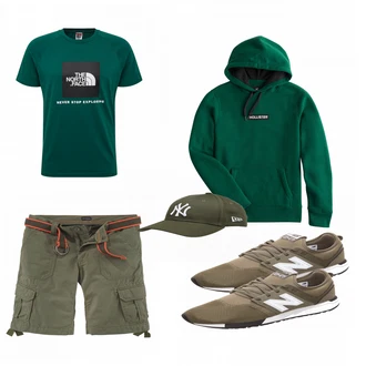 Outfit mit Weiß/Grau Hemd Bruno Banani "NEW BALANCE"