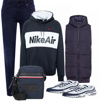 Outfit mit Grau Sneaker Nike Sportswear "Nike"