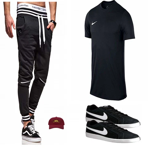 Schwarz Trachtenmode Nike kombinieren