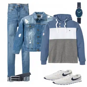 Outfit mit Beige Sneaker Nike "Nike"