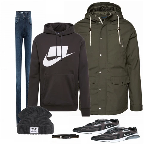 Weiß SommerJacke Revolution kombinieren mit Schwarz Jeans Brax