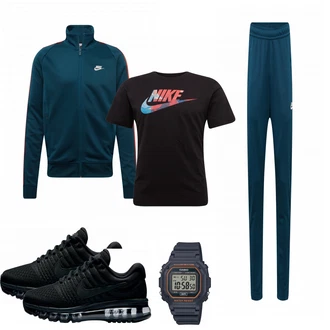 Outfit mit Schwarz Sneaker Nike "Nike"