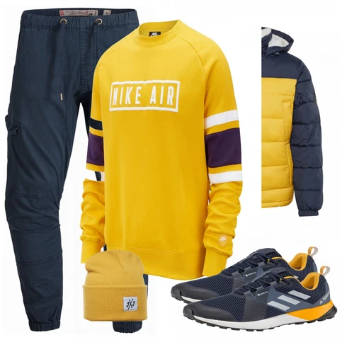 Gelb Hut Jack & Jones kombinieren