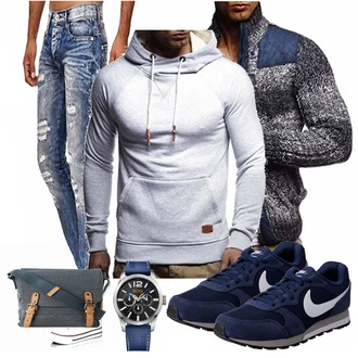 Outfit mit Blau Sneaker Nike "Nike"