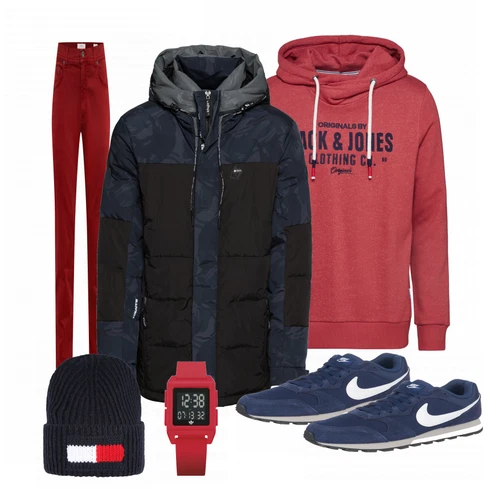 Rot Uhr Adidas kombinieren