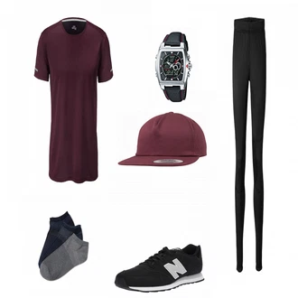 Outfit mit Schwarz Sneaker/Leder Sneaker New Balance "Nike Sneakers"