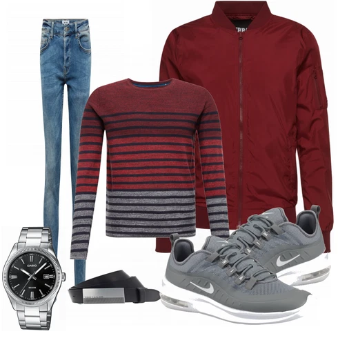 Rot Sommerjacke Urban Classics kombinieren