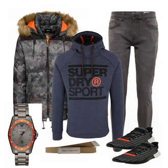 Outfit mit Grau Tigha "Niko"