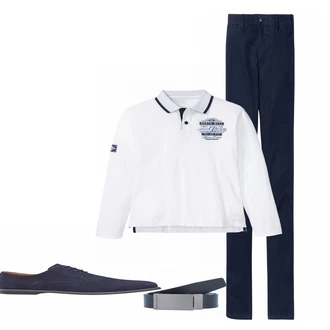 Outfit mit Blau Hausschuh Bonprix "North West"