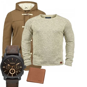 Winter Outfits mit Beige Overall Blend "Nouga"