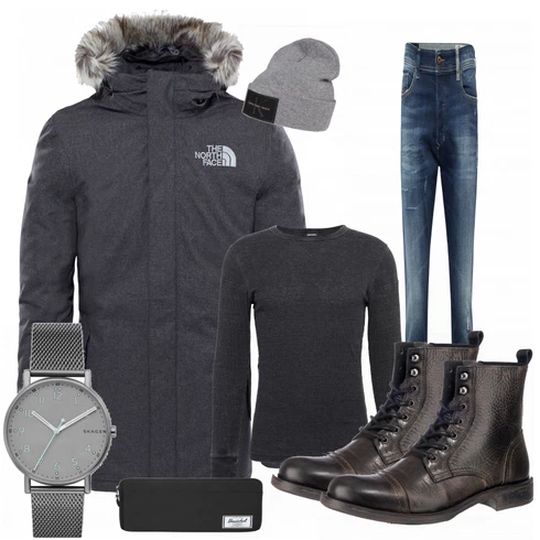 Grau Accessoire Skagen kombinieren