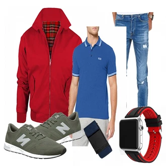 Outfit mit Blau Salewa "NUM"