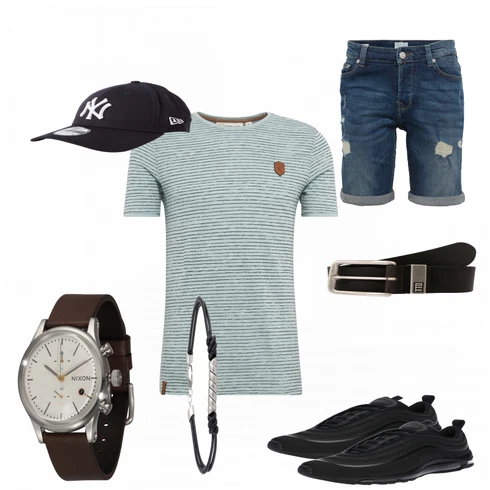 Blau Accessoire Gürtel Tom Tailor Denim kombinieren