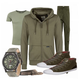 Outfit mit Braun Gürtel Diesel "Odeserundiye"