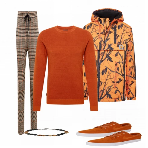 Orange Schuh Sneaker Nike kombinieren