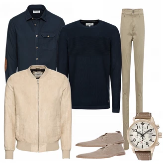 Winter Outfits mit Beige Schuh About You, Beige Jack & Jones "OnlySons2019"