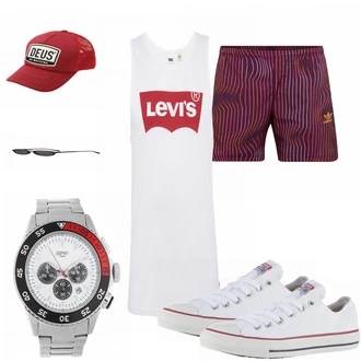 Outfit mit Grau Sneaker Converse "Orleans"