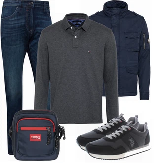 Outfit mit Schwarz SommerJacke Superdry "Outfit für den Winter"