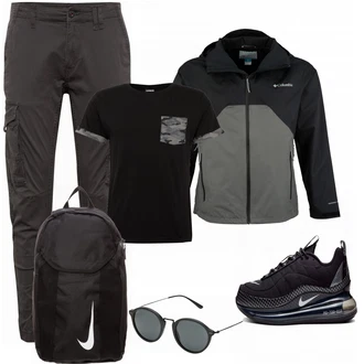 Outfit mit Schwarz/Grau Sportjacke Columbia "Outfits für jeden Tag"