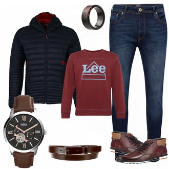 Outfit mit Orange Schuh Pikolinos "Parker"